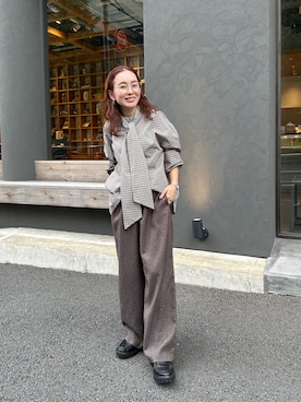 「LAVEANGE（ラビアンジェ）のアイテム」を使った、YUKINAさん（レディース・155cm）の秋コーディネート