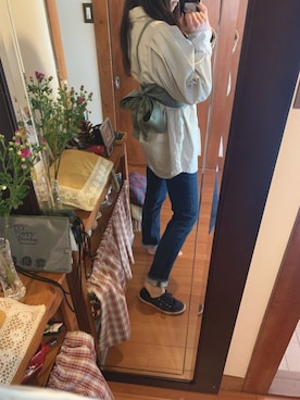 「±0（プラスマイナスゼロ）のアイテム」を使った、e.さん（レディース・151cm）の夏コーディネート