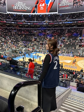 「NBA（エヌビーエー）のアイテム」を使った、e.さん（レディース・151cm）の秋コーディネート