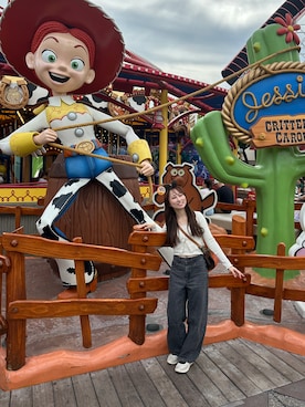 「アイテム（ショルダーバッグ）」を使った、e.さん（レディース・151cm）の秋コーディネート