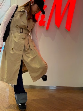 「スニーカーコーデ」｜「アイテム（ジャケット/アウター）」を使った、maoさん（レディース・167cm）の夏コーディネート