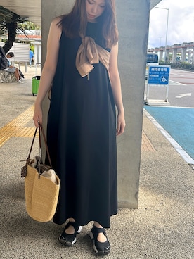 「アイテム（ワンピース）」を使った、maoさん（レディース・167cm・30代）の夏コーディネート