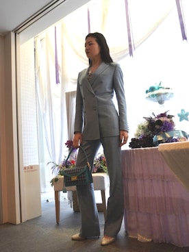 「フォーマルスタイル」｜「アイテム（ジャケット/アウター）」を使った、Lin-coさん（レディース・171cm）の春コーディネート