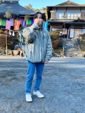 「新年一発目」｜「アイテム（ミリタリージャケット）」を使った、Hagiさん（メンズ・167cm）の冬コーディネート