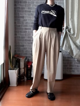 「CESMONY（チェスモニー）のアイテム」を使った、ぬ🥚さん（レディース・165cm）の秋コーディネート