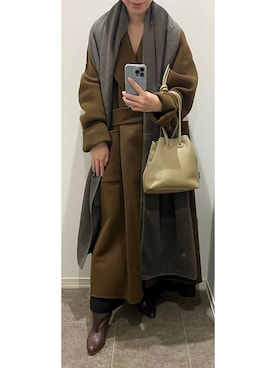 「Chaos（カオス）のアイテム（チェスターコート）」を使った、M.Yさん（レディース・156cm）の冬コーディネート