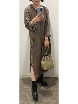 「TICCA（ティッカ）のアイテム（ワンピース）」を使った、M.Yさん（レディース・156cm）の秋コーディネート