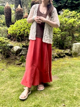 「Eddie Bauer（エディーバウアー）のアイテム」を使った、＿＿𝚗𝚘𝚝𝚎.さん（レディース・168cm）の夏コーディネート