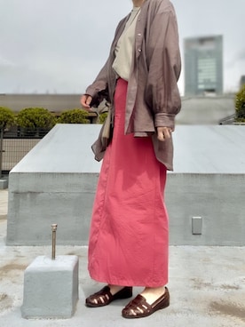 「VINTAGE（ヴィンテージ）のアイテム（サンダル）」を使った、＿＿𝚗𝚘𝚝𝚎.さん（レディース・168cm）の春コーディネート