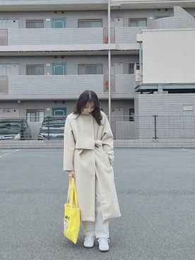 「LIAN（リアン）のアイテム（その他アウター）」を使った、おちさん（レディース・161cm）の冬コーディネート
