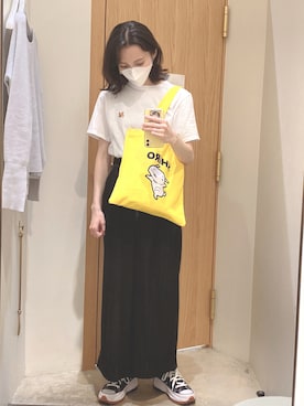 「メゾン キツネ(MAISON KITSUNE)」｜おちさん（レディース・161cm）の秋コーディネート