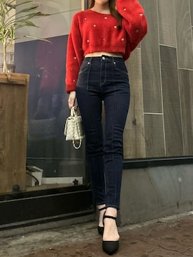 「ROYAL PARTY（ロイヤルパーティー）のアイテム（ニット/セーター）」を使った、ROYALPARTYさん（レディース・162cm）の秋コーディネート