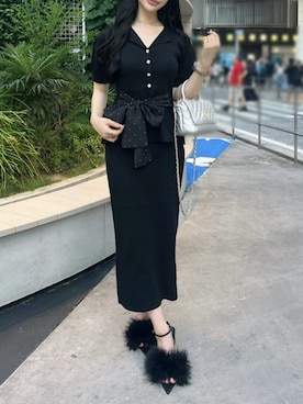 「ROYAL PARTY（ロイヤルパーティー）のアイテム（ニット/セーター）」を使った、ROYALPARTYさん（レディース・157cm）の秋コーディネート