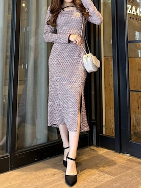 「ROYAL PARTY（ロイヤルパーティー）のアイテム（ショルダーバッグ）」を使った、ROYALPARTYさん（レディース・162cm）の秋コーディネート