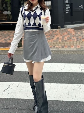 「アイテム（シャツワンピース）」を使った、ROYALPARTYさん（レディース・167cm）の夏コーディネート