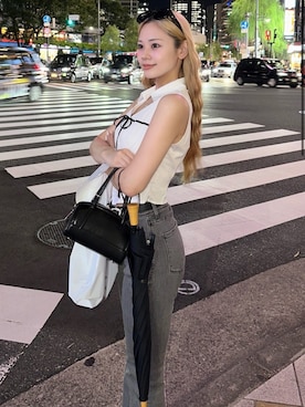 「ROYAL PARTY（ロイヤルパーティー）のアイテム」を使った、ROYALPARTYさん（レディース・161cm）の夏コーディネート