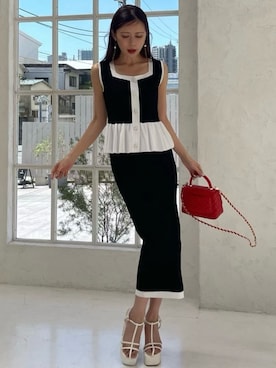 「ROYAL PARTY（ロイヤルパーティー）のアイテム（ショルダーバッグ）」を使った、ROYALPARTYさん（レディース・163cm）の春コーディネート