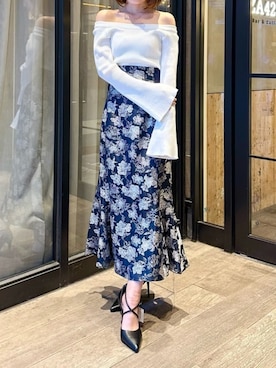 「ROYAL PARTY（ロイヤルパーティー）のアイテム（ニット/セーター）」を使った、ROYALPARTYさん（レディース・155cm）の冬コーディネート