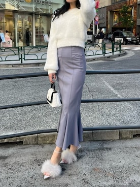 「ROYAL PARTY（ロイヤルパーティー）のアイテム（ニット/セーター）」を使った、ROYALPARTYさん（レディース・167cm）の秋コーディネート