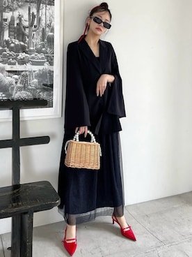 「ROYAL PARTY（ロイヤルパーティー）のアイテム（その他アウター）」を使った、ROYALPARTYさん（レディース・161cm）の夏コーディネート