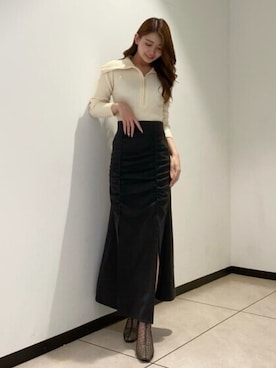 「ZIPニット」｜ROYALPARTYさん（レディース・166cm）の秋コーディネート