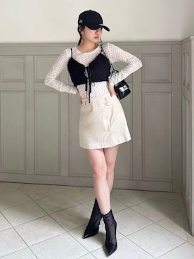 「ROYAL PARTY（ロイヤルパーティー）のアイテム」を使った、ROYALPARTYさん（レディース・158cm）の春コーディネート