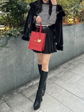 「ROYAL PARTY（ロイヤルパーティー）のアイテム（その他アウター）」を使った、ROYALPARTYさん（レディース・167cm）の冬コーディネート