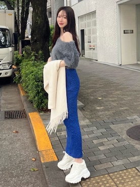 「ROYAL PARTY（ロイヤルパーティー）のアイテム（ニット/セーター）」を使った、ROYALPARTYさん（レディース・167cm）の秋コーディネート