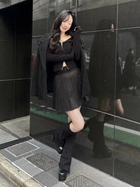 「ROYAL PARTY（ロイヤルパーティー）のアイテム（その他アウター）」を使った、ROYALPARTYさん（レディース・167cm）の冬コーディネート