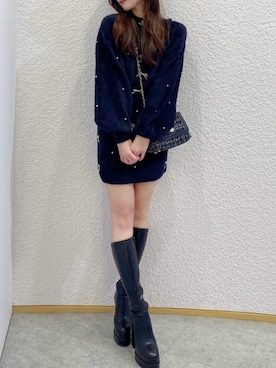 「ROYAL PARTY（ロイヤルパーティー）のアイテム（ニット/セーター）」を使った、ROYALPARTYさん（レディース・160cm）の秋コーディネート