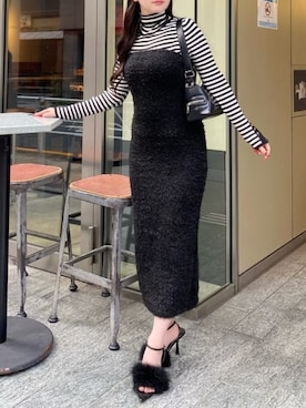 「ROYAL PARTY（ロイヤルパーティー）のアイテム（ニット/セーター）」を使った、ROYALPARTYさん（レディース・157cm）の秋コーディネート