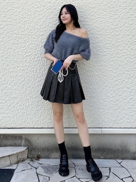 「ROYAL PARTY（ロイヤルパーティー）のアイテム（ニット/セーター）」を使った、ROYALPARTYさん（レディース・161cm）の秋コーディネート