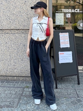 「ROYAL PARTY（ロイヤルパーティー）のアイテム」を使った、ROYALPARTYさん（レディース・161cm）の夏コーディネート