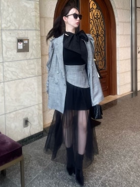 「ROYAL PARTY（ロイヤルパーティー）のアイテム（その他アウター）」を使った、ROYALPARTYさん（レディース・167cm）の秋コーディネート