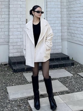 「ROYAL PARTY（ロイヤルパーティー）のアイテム（その他アウター）」を使った、ROYALPARTYさん（レディース・161cm）の冬コーディネート