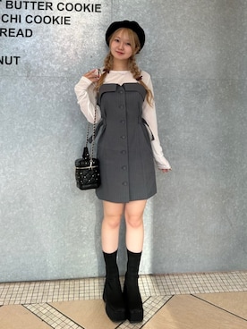 「アイテム（ハンチング/ベレー帽）」を使った、ROYALPARTYさん（レディース・155cm）の夏コーディネート