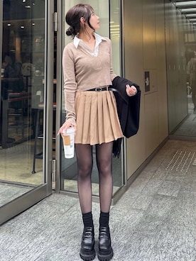 「ROYAL PARTY（ロイヤルパーティー）のアイテム（ニット/セーター）」を使った、ROYALPARTYさん（レディース・161cm）の秋コーディネート