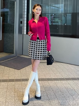 「ROYAL PARTY（ロイヤルパーティー）のアイテム（ニット/セーター）」を使った、ROYALPARTYさん（レディース・163cm）の秋コーディネート