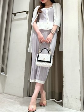 「ROYAL PARTY（ロイヤルパーティー）のアイテム（ショルダーバッグ）」を使った、ROYALPARTYさん（レディース・162cm）の春コーディネート