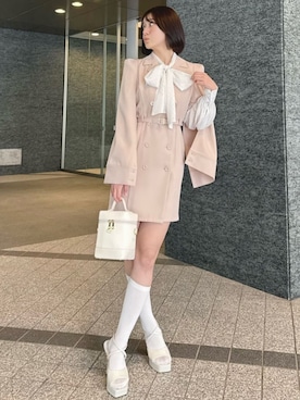「ROYAL PARTY（ロイヤルパーティー）のアイテム（ショルダーバッグ）」を使った、ROYALPARTYさん（レディース・158cm）の冬コーディネート