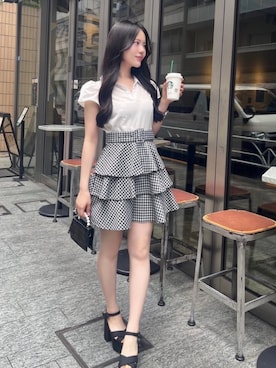 「ROYAL PARTY（ロイヤルパーティー）のアイテム」を使った、ROYALPARTYさん（レディース・157cm）の夏コーディネート