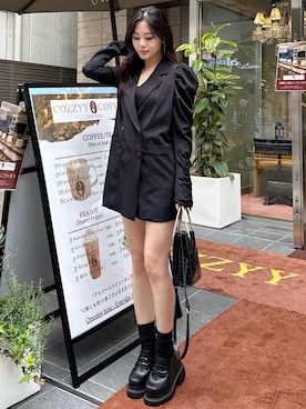「ROYAL PARTY（ロイヤルパーティー）のアイテム（その他アウター）」を使った、ROYALPARTYさん（レディース・161cm）の秋コーディネート