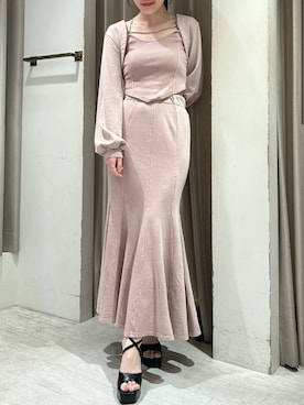 「アイテム（アンサンブル、ピンク系）」を使った、ROYALPARTYさん（レディース・162cm）の夏コーディネート