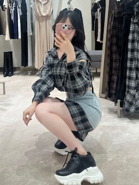 「ROYAL PARTY（ロイヤルパーティー）のアイテム」を使った、ROYALPARTYさん（レディース・157cm）の夏コーディネート