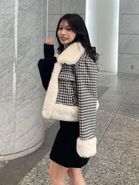 「ROYAL PARTY（ロイヤルパーティー）のアイテム（その他アウター）」を使った、ROYALPARTYさん（レディース・152cm）の冬コーディネート