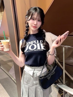 「ROYAL PARTY（ロイヤルパーティー）のアイテム」を使った、ROYALPARTYさん（レディース・157cm）の夏コーディネート