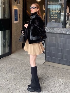 「ROYAL PARTY（ロイヤルパーティー）のアイテム（その他アウター）」を使った、ROYALPARTYさん（レディース・163cm）の秋コーディネート