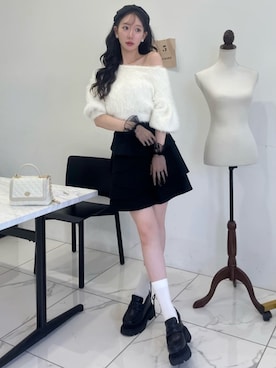 「ROYAL PARTY（ロイヤルパーティー）のアイテム（ニット/セーター）」を使った、ROYALPARTYさん（レディース・167cm）の秋コーディネート