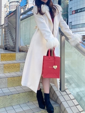 「ROYAL PARTY（ロイヤルパーティー）のアイテム（その他アウター）」を使った、ROYALPARTYさん（レディース・160cm）の冬コーディネート