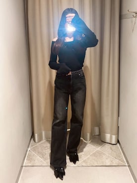 「ROYAL PARTY（ロイヤルパーティー）のアイテム（ニット/セーター）」を使った、ROYALPARTYさん（レディース・160cm）の冬コーディネート